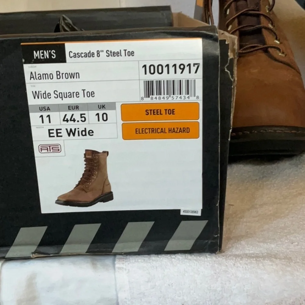 NEW ARIAT Men's Brown Leather Boots - Picture 5 of 5